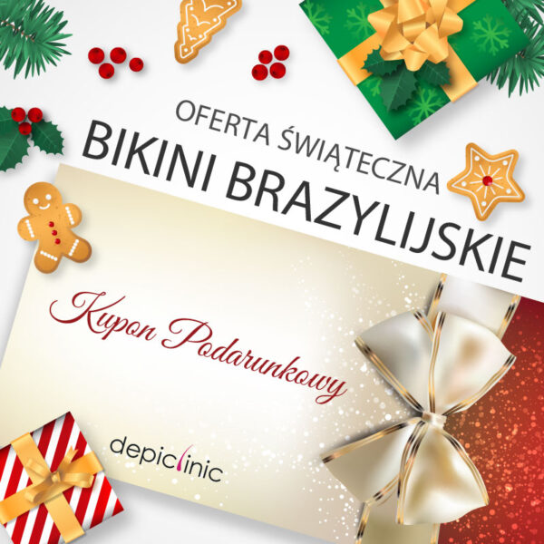 BON Świąteczny - Depilacja Laserowa 2 zabiegi Bikini Brazylijskie