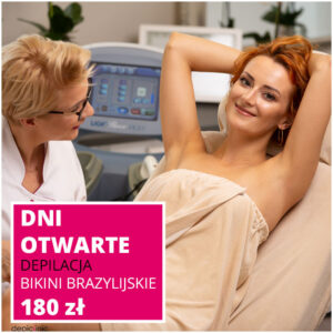 Depilacja Laserowa - Dni Otwarte - Bikini Brazylijskie (bez szpary pośladkowej)